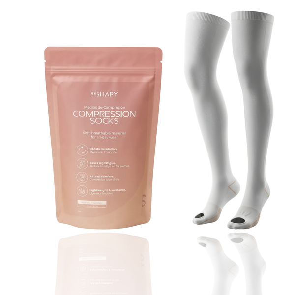 Be Shapy Medical Grade Compression Socks (15-21 mmHg) | TED Hose for Embolism Prevention & Lipo Recovery - Cata1og.com
