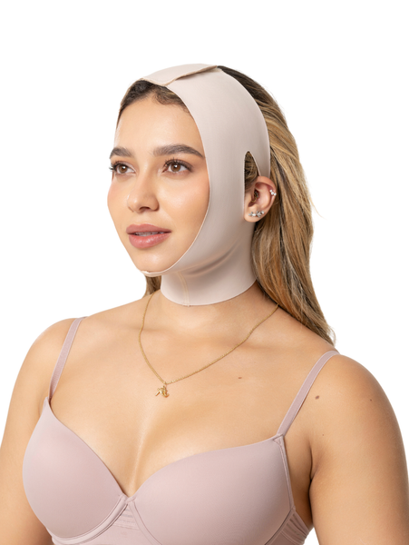 Fajas Salome C32VE Post-Surgery Chin Strap & Neck Compression Garment - Cata1og.com