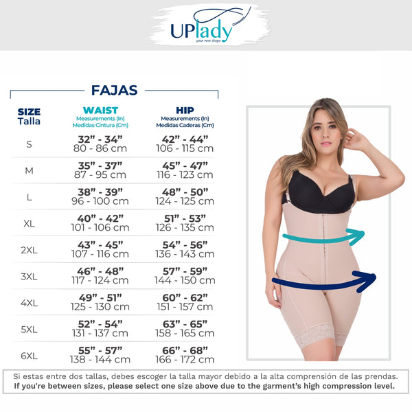 Up Lady 6250 Seamless Open Bust Tummy Control Shapewear Bodysuit Fajas Stage 1 Knee Length