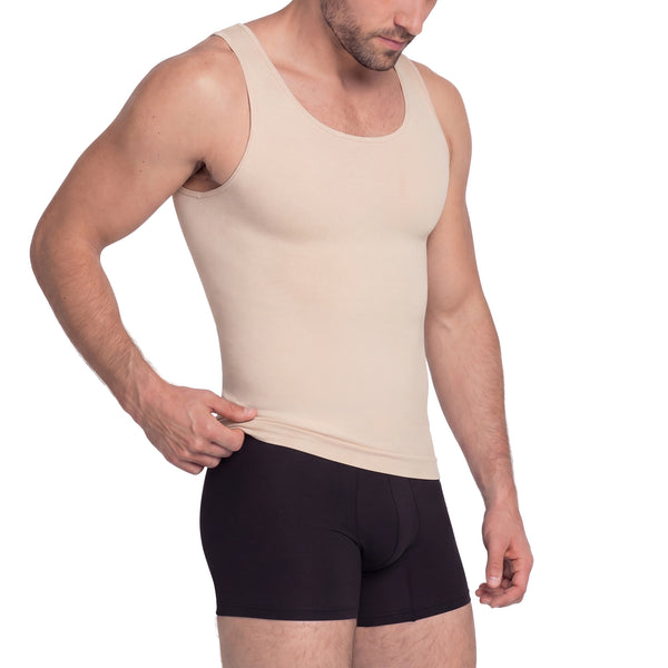 Fajas Salome SEM-123 | Men’s Seamless Compression Undershirt | Abdominal Control Tank