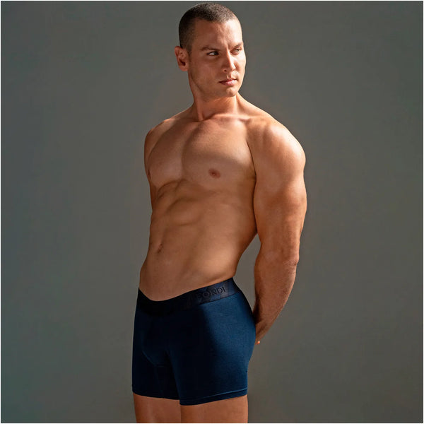 Mid-Cut Basic Boxer Briefs for Men | 3-Pack Breathable, Supportive & Ultra-Comfortable Cotton Underwear for Men