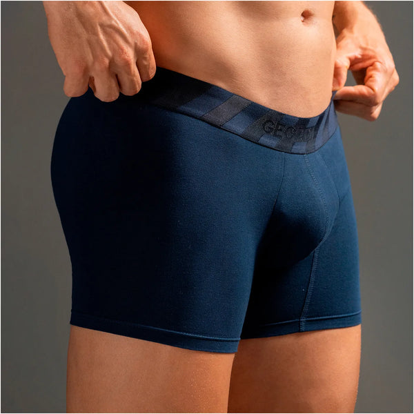 Mid-Cut Basic Boxer Briefs for Men | 3-Pack Breathable, Supportive & Ultra-Comfortable Cotton Underwear for Men