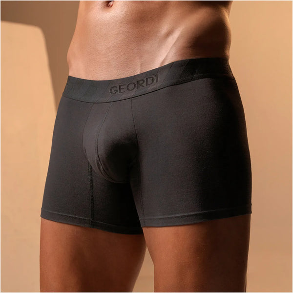 Mid-Cut Basic Boxer Briefs for Men | 3-Pack Breathable, Supportive & Ultra-Comfortable Cotton Underwear for Men