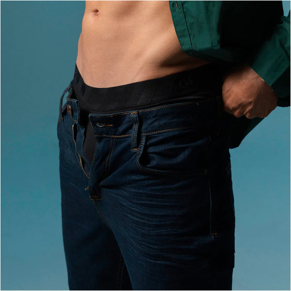 Mid-Cut Basic Boxer Briefs for Men | 3-Pack Breathable, Supportive & Ultra-Comfortable Cotton Underwear for Men