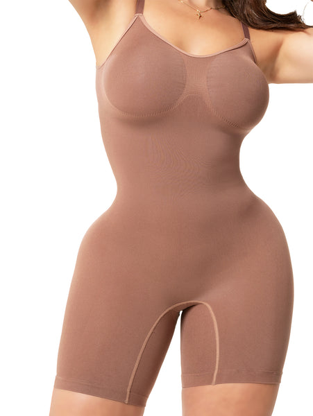 Butt-Lifting Body Shaper Salome 7002 | Seamless Mid-Thigh Full Body Shaper - Cata1og.com