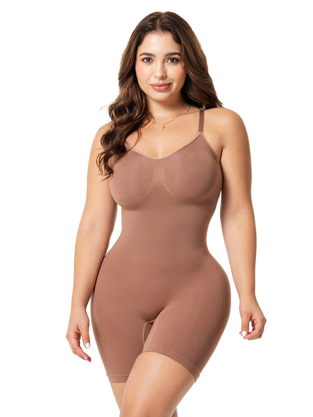 Butt-Lifting Body Shaper Salome 7002 | Seamless Mid-Thigh Full Body Shaper - Cata1og.com
