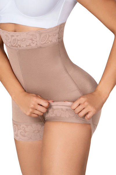 Fajas MYD 0216 Extra High-Waisted Compression Shorts Body Shaper for Women / Nylon-Elastane