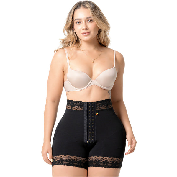 Fajas Salome 09L5 | High-Waisted Shaper Shorts with Front Hooks - Cata1og.com