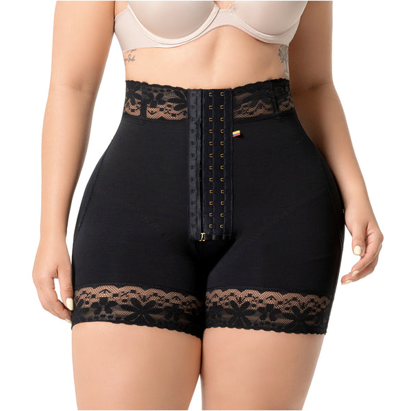 Fajas Salome 09L5 | High-Waisted Shaper Shorts with Front Hooks - Cata1og.com