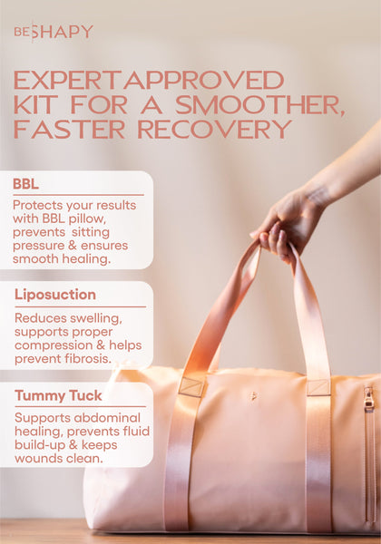 Be Shapy BBL and Lipo Recovery Kit | Premium Post-Surgery BBL Essentials for Comfort and Healing