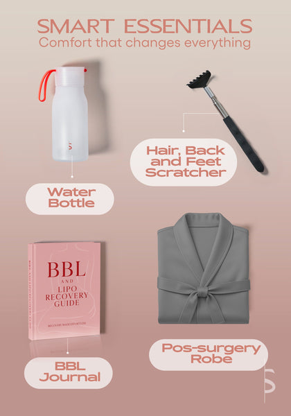 Be Shapy BBL and Lipo Recovery Kit | Premium Post-Surgery BBL Essentials for Comfort and Healing