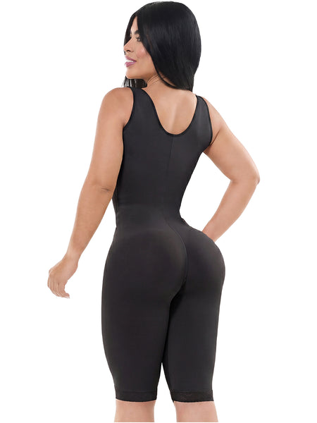 Fajas Salome 232 C | Medium Compression Full Body Shaper | Underarm Control & Invisible Butt Lift