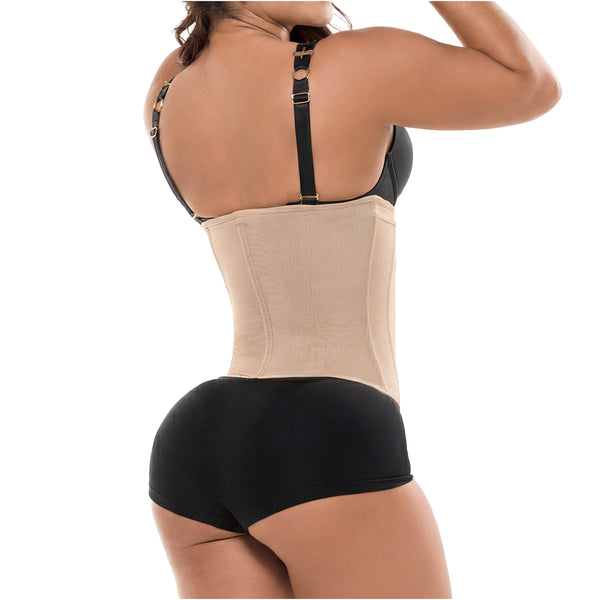 Salome 315-1-CCB | Waist Trainer Fajas Colombianas with Hooks | Powernet - Cata1og.com