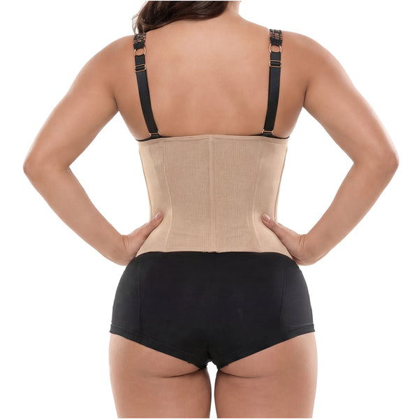 Salome 315-1-CCB | Waist Trainer Fajas Colombianas with Hooks | Powernet - Cata1og.com