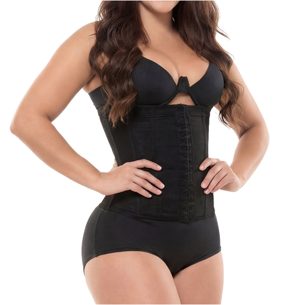 Salome 315-1-CCB | Waist Trainer Fajas Colombianas with Hooks | Powernet - Cata1og.com