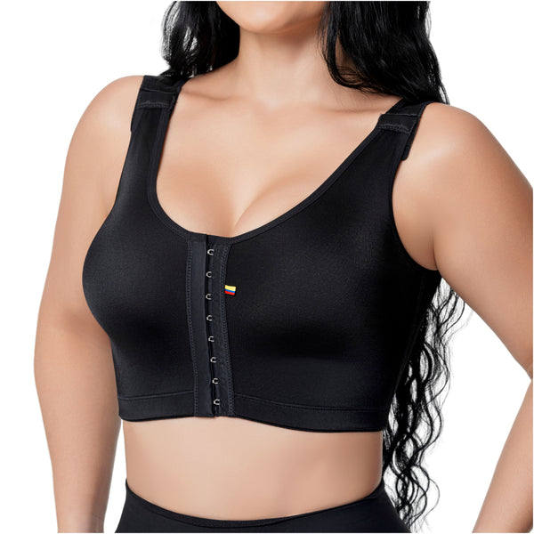 Salome 8501 | Post-Surgical High-Back Bra with Maximum Support | Soft Compression Recovery