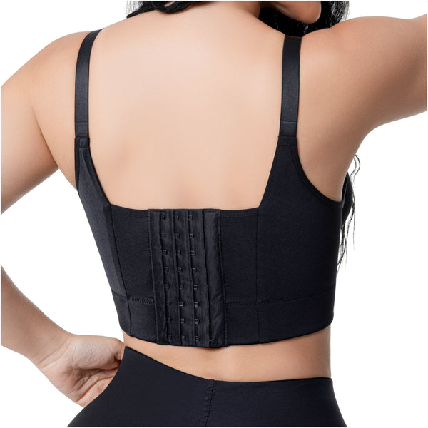 Fajas Salome BC100 Compression Bra | High-Back Posture Support | Versatile Underwire Bra