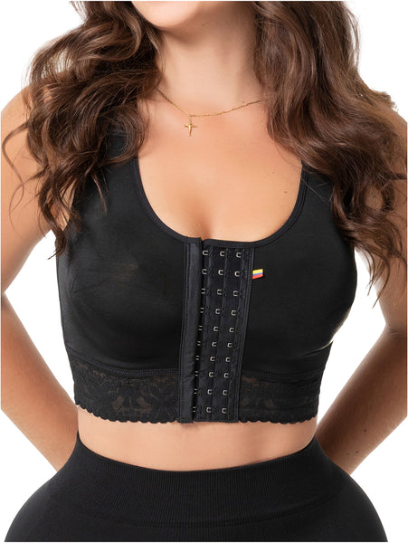 Fajas Salome 02L4 | Stage 1 Post-Surgery Compression Bra | Adjustable Support for Augmentation & Reduction - Cata1og.com