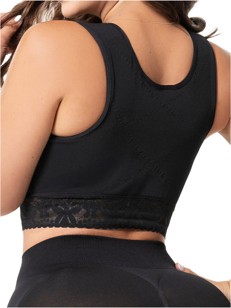 Fajas Salome 02L4 | Stage 1 Post-Surgery Compression Bra | Adjustable Support for Augmentation & Reduction - Cata1og.com