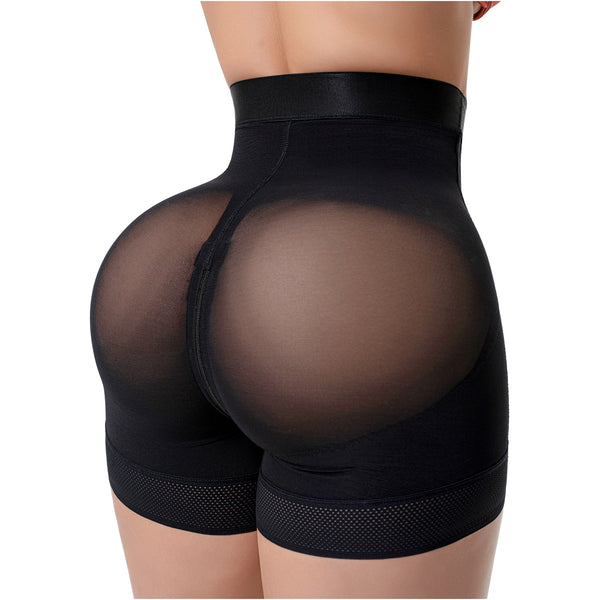 Fajas Salome TC01C5 | Élite High Compression Shaper Short | 3-Level Control & Pre-Molded Butt Lift - Cata1og.com