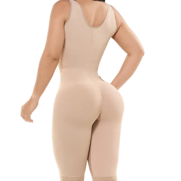 Fajas Salome 232 C | Medium Compression Full Body Shaper | Underarm Control & Invisible Butt Lift