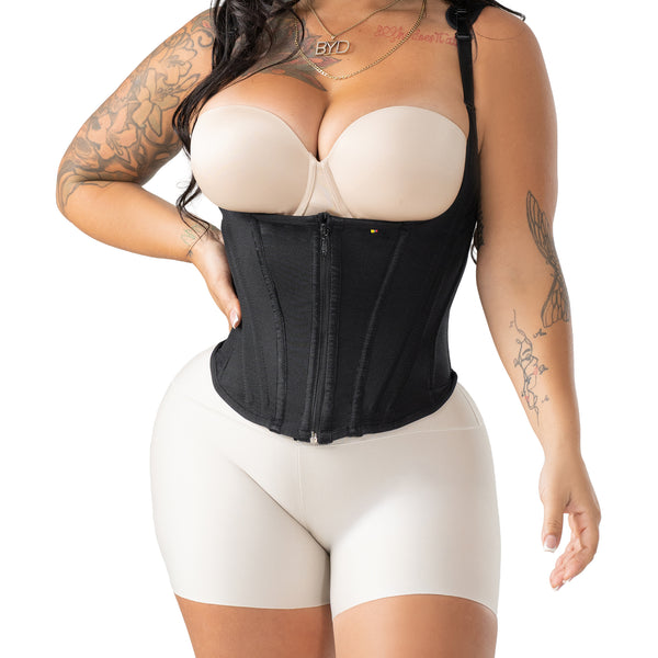 Snatched Body 002424 Vest Underbust Corset | 15-Bone Waist Cincher