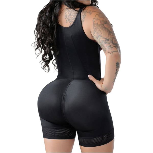 Snatched Body 002425 Open Bust Short Faja | Butt Lifter Hook Closure Corset Shapewear