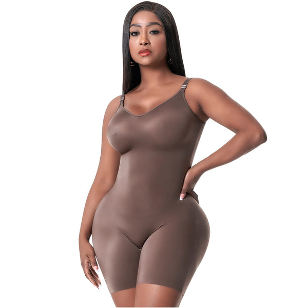 Snatched Body DQ01L3 Tummy Control Shapewear Bodysuit for Women with Built-in Bra