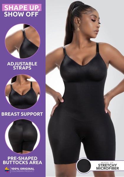 Snatched Body DQ01L3 Tummy Control Shapewear Bodysuit for Women with Built-in Bra - Cata1og.com