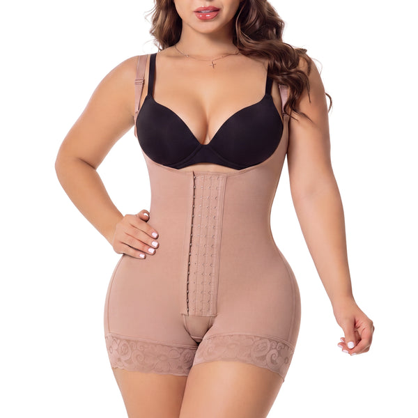 Salome 6066 | Open-Bust High Compression Powernet Faja | Stage 2 Post-Op Body Sculpting