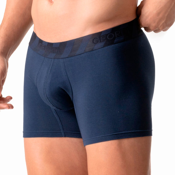 Mid-Cut Basic Boxer Briefs for Men | 3-Pack Breathable, Supportive & Ultra-Comfortable Cotton Underwear for Men