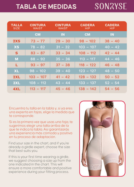 SONRYSE 066 |  Colombian Postpartum Bodysuit Shapewear | Butt Lifting Effect & Tummy Control | Powernet - Cata1og.com