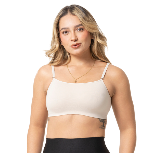 Seamless Thin Strap Bra | Sport Top Bralette, No Underwire