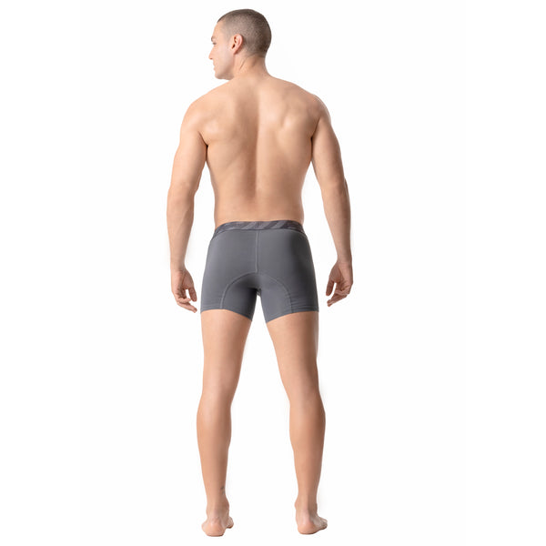 Mid-Cut Basic Boxer Briefs for Men | 3-Pack Breathable, Supportive & Ultra-Comfortable Cotton Underwear for Men