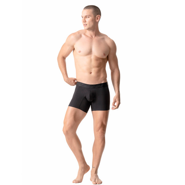 Mid-Cut Basic Boxer Briefs for Men | 3-Pack Breathable, Supportive & Ultra-Comfortable Cotton Underwear for Men