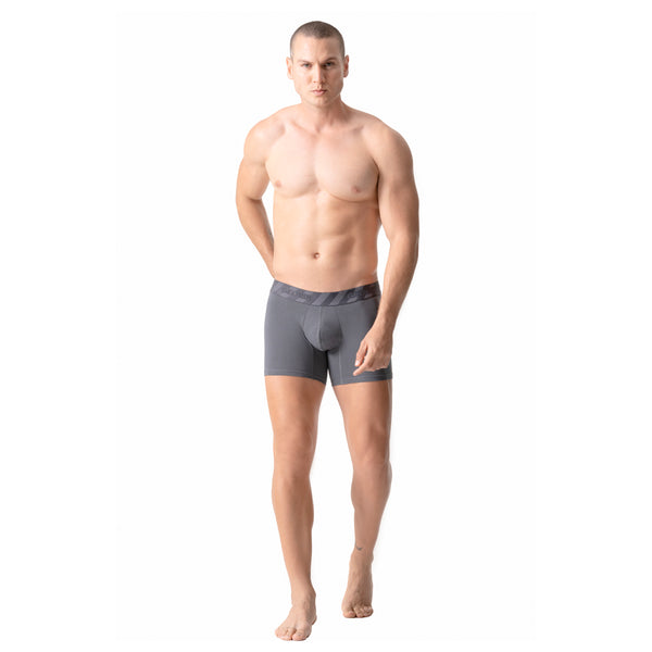 Mid-Cut Basic Boxer Briefs for Men | 3-Pack Breathable, Supportive & Ultra-Comfortable Cotton Underwear for Men