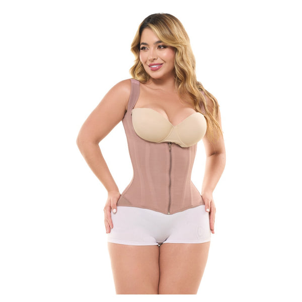 Fajas Salome 7013-CCB | Colombian Vest Shapewear for Tummy Control and Waist for Women | Fajas Colombianas Reductoras Reloj de Arena