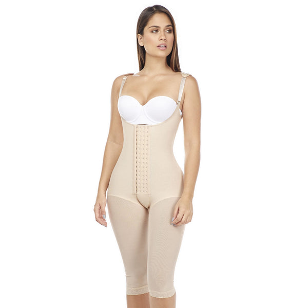 Fajas MariaE 9152 | Postoperative Women's Shapewear with Shoulder Pads | Daily and Postsurgical Use | Powernet - Cata1og.com