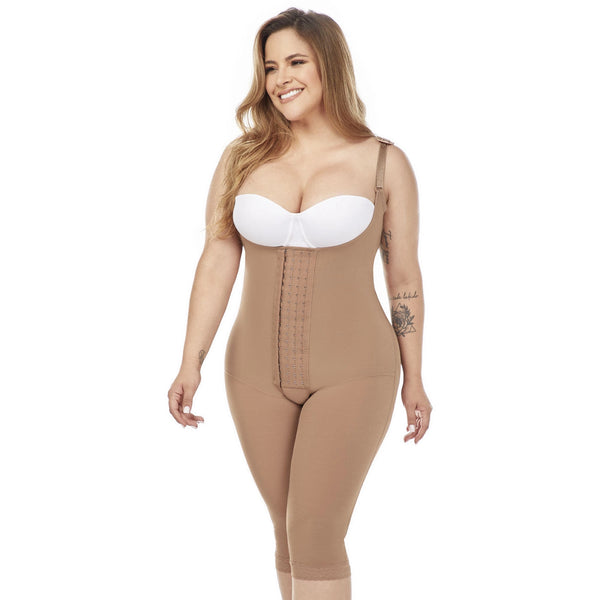 Fajas MariaE 9152 | Postoperative Women's Shapewear with Shoulder Pads | Daily and Postsurgical Use | Powernet - Cata1og.com