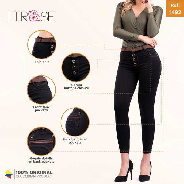 LT. Rose 1493 | Skinny Colombian Butt Lifting Jeans for Women