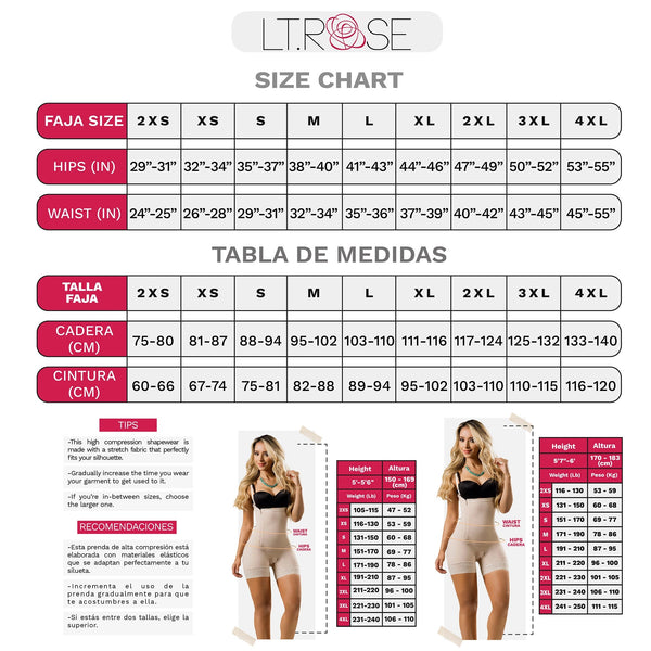 LT.Rose 20805 | Long Sleeves Round Neck Shaping Bodysuit for Women | Daily Use - Pal Negocio