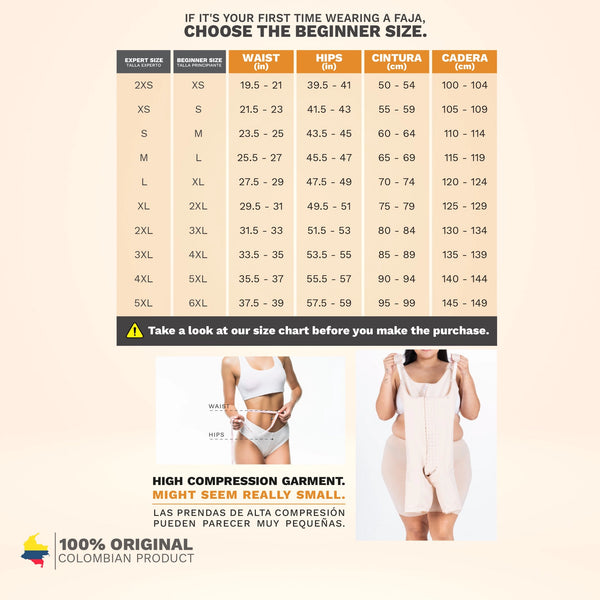 Fajas MariaE 9152 | Postoperative Women's Shapewear with Shoulder Pads | Daily and Postsurgical Use | Powernet - Cata1og.com