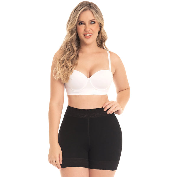 Fajas MYD 0322 Women's Thigh Slimmer High Waist Shapewear Shorts / Powernet