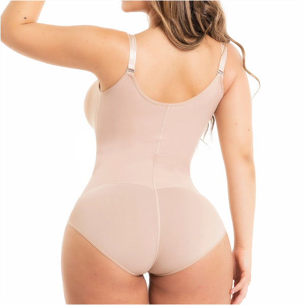 Fajas Salome 0420 | Hiphugger Body Shaper with Bra | Butt Lifter Tummy Control Shapewear for Women | Powernet