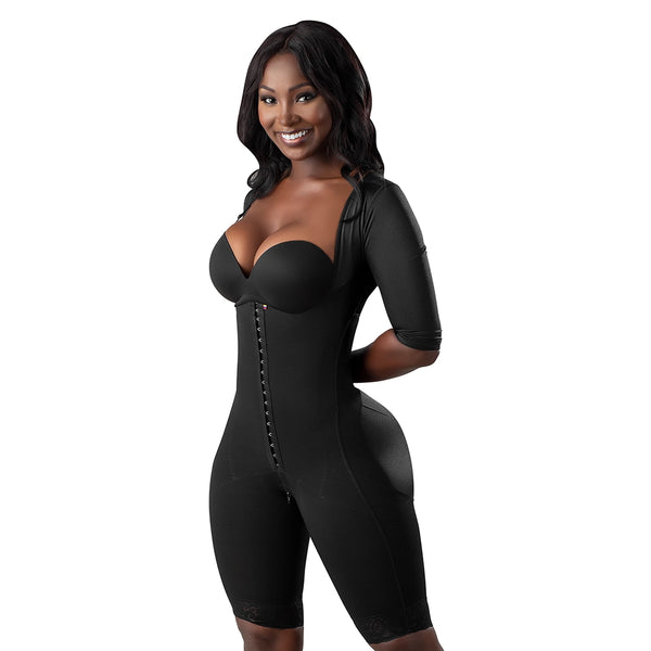 black stage 1 faja with sleeves side view