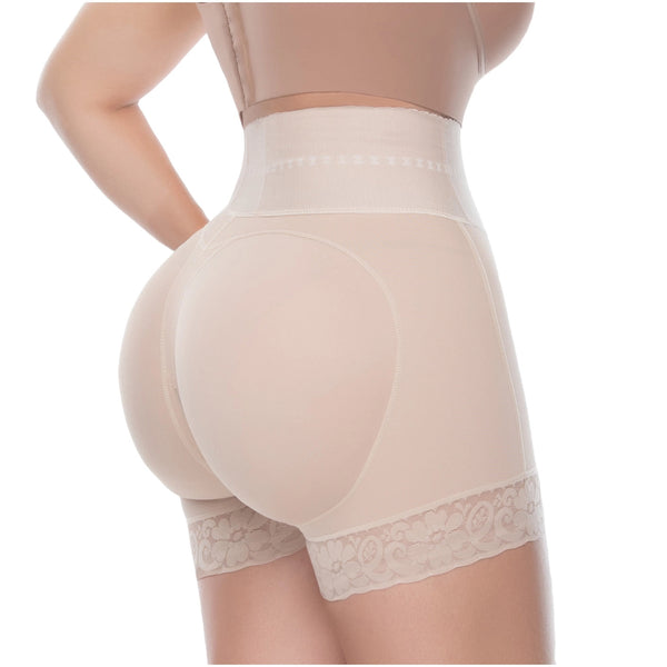 UpLady 6198 | Butt Lifter Tummy Control High Waisted Mid Thigh Shaper Shorts | Powernet